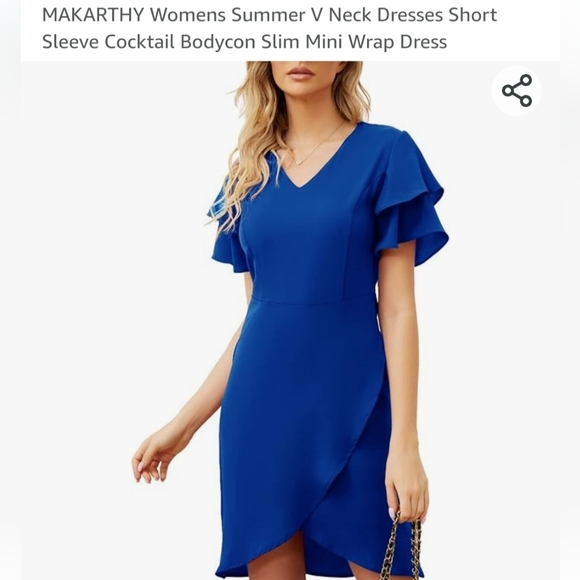 Dresses & Skirts - Women's Vneck Cocktail Dress